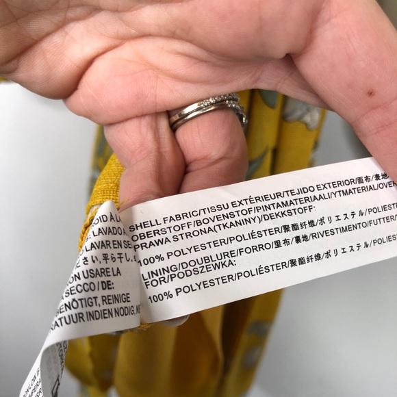 Chriselle x J.O.A. Yellow Tiered Sleeve Mini Dress - Picture 9 of 10